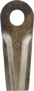 Nożyk kosiarki rotacyjnej lewy/prawy 132x50x4 mm owalny otwór 23.0x20.5 mm pasuje do Kongskilde JF/Stoll 25 szt. 13800013KR