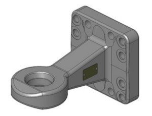 Zaczep oczkowy Ø 62 mm 160x160 Challenger 00665110A02