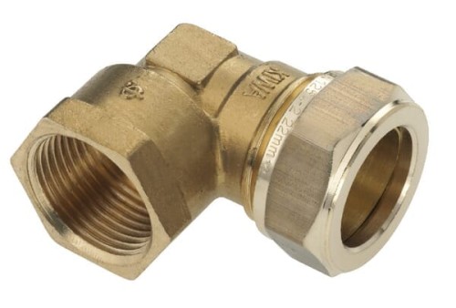 Złącze zaciskowe kolankowe 90° 3/4"x22mm 82592 - Intertraktor
