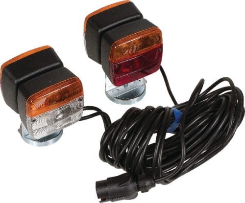 Zestaw lamp, przednio/tylnych montowane ma magnes 12m LA97550 - Intertraktor