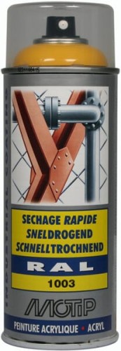 Lakier akrylowy w sprayu, RAL 1003 żółty sygnałowy 400 ml 07069 - Intertraktor