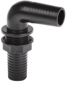 Złączka ścienna 90° do otworu w ścianie + nakrętka 1" 8039251