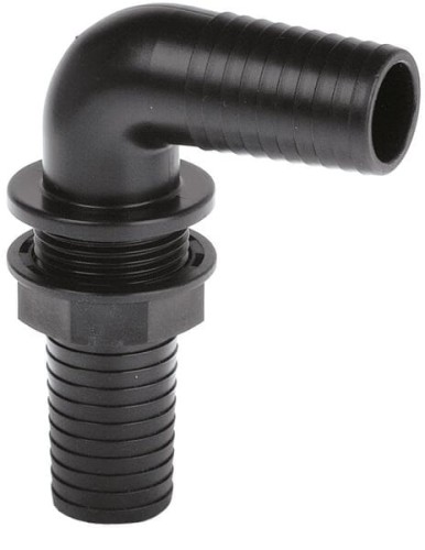 Złączka ścienna 90° do otworu w ścianie + nakrętka 1" 8039251 - Intertraktor