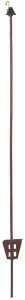 Palik stalowy owalny 106 cm z oczkiem metalowym 10 szt. 441455P010