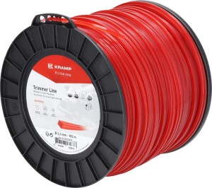 Żyłka tnąca Ø 3.3mm 182m kwadratowa czerwona Kramp NL33182SKR