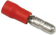 Końcówka przewodu tulejkowa, wtyczka męska, czerwona, 0.5-1 mm² Ø 4 mm 50 szt. Vapormatic VLC2447 - Intertraktor
