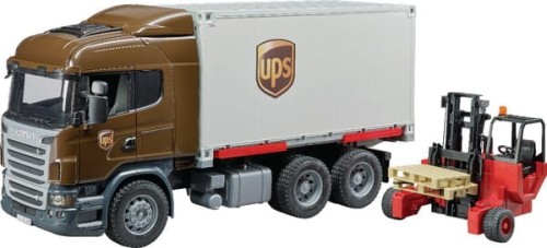 Ciężarówka Scania UPS z wózkiem widłowym U03581 - Intertraktor