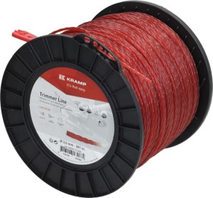 Żyłka tnąca Ø 3 mm 281 m skręcona cicha czerwona Kramp NL30281TCKR