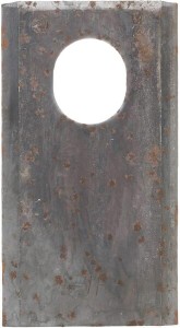 Nożyk kosiarki rotacyjnej lewy/prawy 93x50x4 mm owalny otwór 24.0x20.0 mm pasuje do Kongskilde JF/Stoll 8113800001