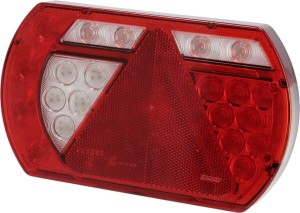 Lampa tylna zespolona LED, lewa SMART, 12V 236x140x24.3 mm Bayonet 5-pin Kramp L26060P5LH5SM
