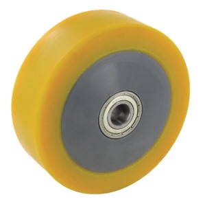 Koło metalowo gumowe z tulejką 125 mm WH849125