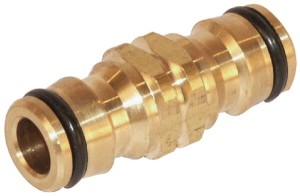 Łącznik dwójnik 1/2" mosiądz Geka WK33051