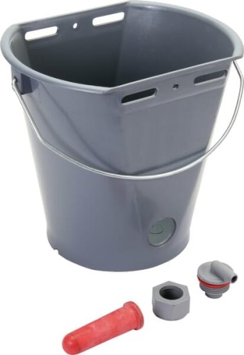 Wiadro do pojenia cieląt, tworzywo sztuczne + smoczek 8l 144KER - Intertraktor
