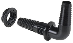 Złączka ścienna 90° z nakrętką Arag, 1/2" 118213