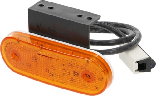 Lampa obrysowa LED, prostokątna, 12/24V z uchwytem i wtyczką Jaeger Kramp LA30120 - Intertraktor