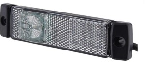 Lampa obrysowa LED, 1.20W prostokątna, 24V biała, przykręcana 1 LED Hella 2PG008645961