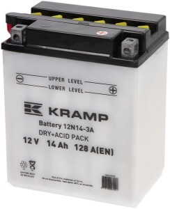 Akumulator 12V 14Ah 128A z elektrolitem Kramp 12N143AKR