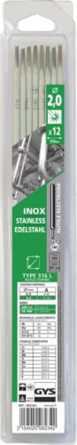 Elektroda do stali nierdzewnej 316L 2.0x300 mm (12 szt.) 082359GYS - Intertraktor