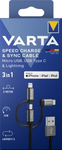 Kabel Micro USB, USB typu C, Lightning VT57937