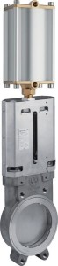 Zasuwy płytowe 6" st.nier. + Cylindry pneumatyczne 6012575