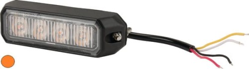 Lampa ostrzegawcza LED, 12W 12/24V pomarańczowa przykręcana 4 LED Kramp LA20013 - Intertraktor