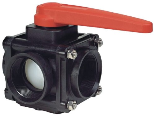 Zawór kulowy 3-drog. 1 1/2" 10b 453015A66 - Intertraktor