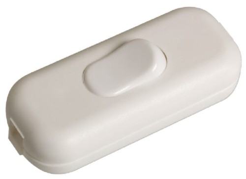 Włącznik do montażu na kablu Kramp, biały EM4550269 - Intertraktor