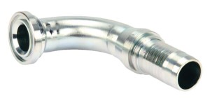 Końcówka węża kołnierzowa, DN13 Ø 44.5 mm PLF 90° PFL131690