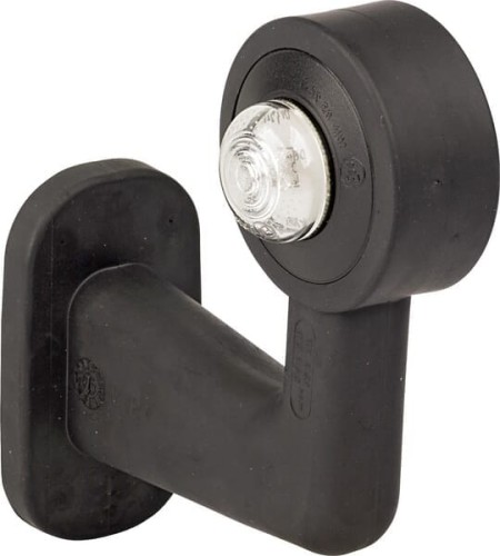 Lampa obrysowa LED, lewa, okrągła, 12/24V biała, przykręcana Waś 1400699111 - Intertraktor