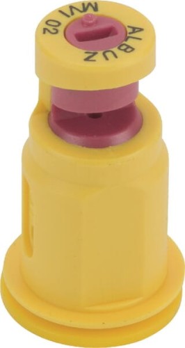 Rozpylacz eżektorowy uderzeniowy płaskostrumieniowy szerokokątny MVI 140° 02 żółty ceramiczny Albuz MVI02 - Intertraktor