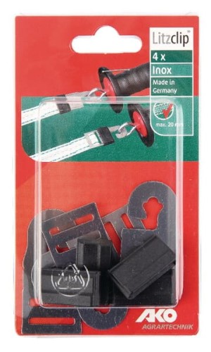 Złączka taśmy z uchwytem bramowym Litzclip, 10 / 20 mm, 4 szt. 442006041 - Intertraktor