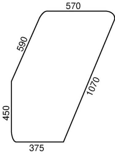 Szyba drzwi D9005 - Intertraktor
