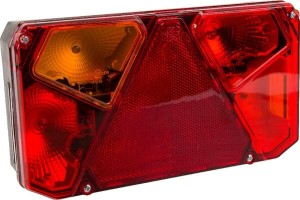 Lampa tylna zespolona prostokątna 5-pinowa lewa halogen 12V lub 24V gopart LA45054