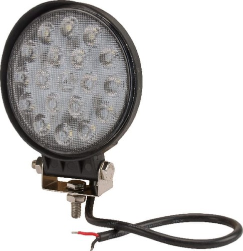 Lampa robocza LED, okrągła, 36W 2850 lm 10/30V światło rozproszone 18 LED Kramp LA10046 - Intertraktor