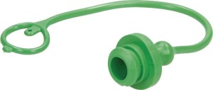 Zatyczka przeciwpyłowa PCW zielona do szybkozłącz gniazd NV 1/2" TM12LV