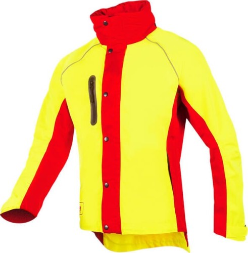 Kurtka przeciwdeszczowa, żółty-czerwony, rozmiar L, Outdoor, SIP 1SLRYRL - Intertraktor