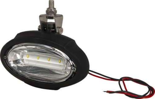 Lampa robocza LED, owalna 40W 3500lm 10/30V światło ultra szerokokątne rozproszone 8 LED Kramp LA10449 - Intertraktor