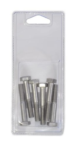 Śruba pół gwint M8x50 mm stal szlachetna A2 6 szt. KR931850RVSP006 - Intertraktor