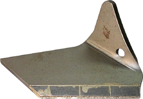 Lemieszyk boczny agregatu, prawy, z węglikiem spiekanym, 250x145x12 mm 9762500240CN - Intertraktor