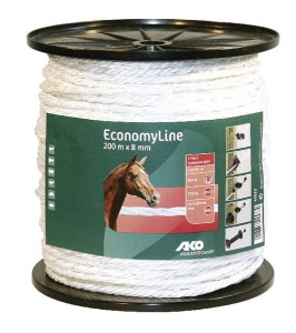 Linka ogrodzeniowa Economy Line, 8 mm 6x0.2 200 m ze stali nierdzewnej 44533