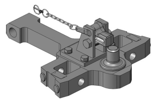 Płyta nośna zaczepu Pitonfix MF Dyna-6 7719 - 7726 009613211A11 - Intertraktor