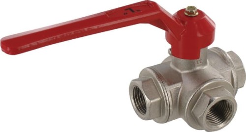 Zawór kulowy 3-drożny L gwint wew., 1/2" KS312L - Intertraktor