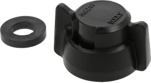 Pokrywka zamknięta, bagnet, czarny, 25 szt., Arag 40290901P025