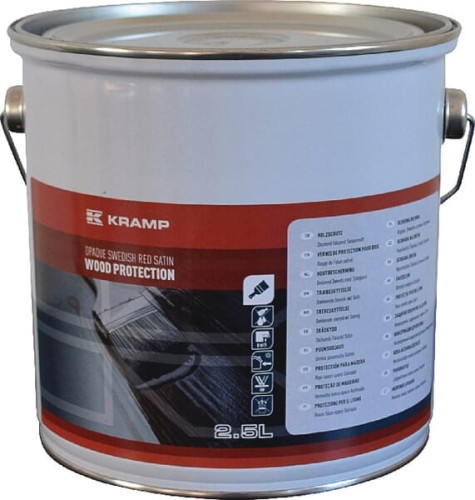 Impregnat do drewna żelowy Kramp, czerwony 2,5 l 017126667258KR - Intertraktor