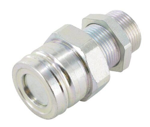 Szybkozłącze płaskie układu hamulcowego VF wtyczka 3/8" gwint grodziowy M22x1.5 15L VF52215M - Intertraktor