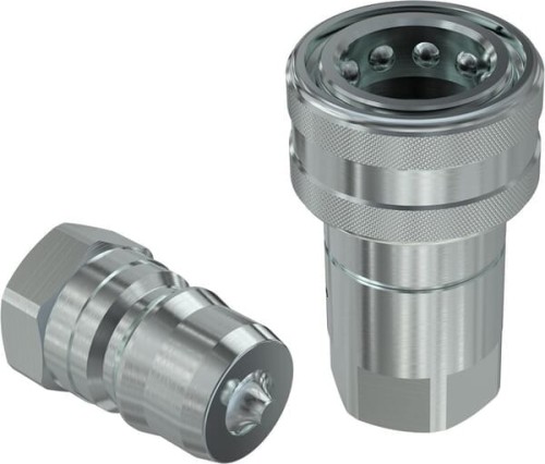 Szybkozłącze gniazdo 3/8" gwint wew. 9/16" UNF z zaworem grzybkowym HNV HNV3838SAEF - Intertraktor