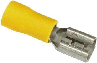 Końcówka przewodu płaska nasadkowa, żeńska, żółta, 4-6mm² 6.4x0.8 mm 50 szt. Vapormatic VLC2442 - Intertraktor
