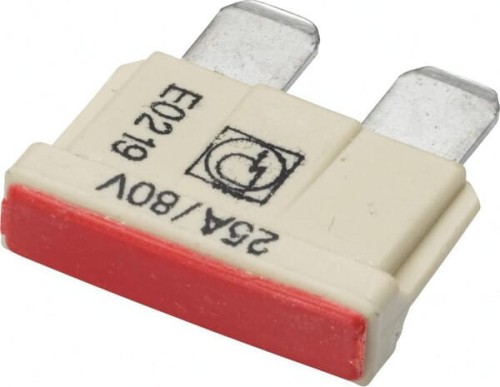 Bezpiecznik płaski, 80V 25A L=19.7 mm biały op. 10 szt. Hella 8JS711683262 - Intertraktor