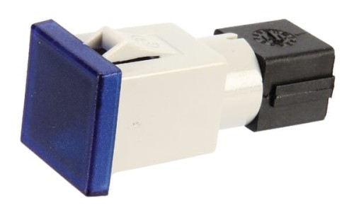 Kontrolka kwadratowa, 12/24V niebieska przykręcana 22.5x22.5 mm Cobo 09452000 - Intertraktor