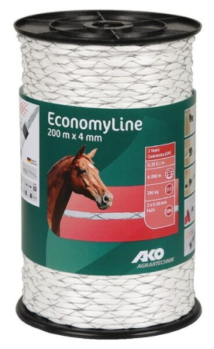 Plecionka do ogrodzeń Economy Line, 4 mm 200 m AKO 441970 - Intertraktor
